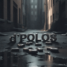 the word polos is written on a rock