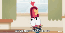 Movie Night Is Cancelled Not Happening GIF - Movie Night Is Cancelled Not Happening No Movie Night GIFs
