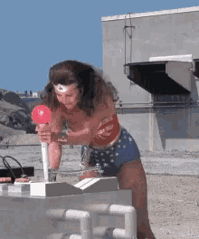 Wonder Woman Pull GIF - Wonder Woman Pull Lever GIFs