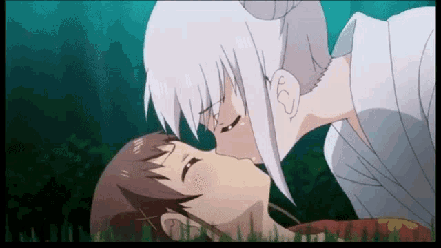 Yuri Anime Kiss GIF - Yuri Anime Kiss Anime - Discover & Share GIFs