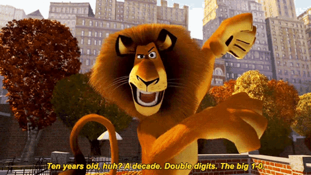 Madagascar Alex The Lion GIF - Madagascar Alex The Lion Ten Years Old Huh -  Discover & Share GIFs