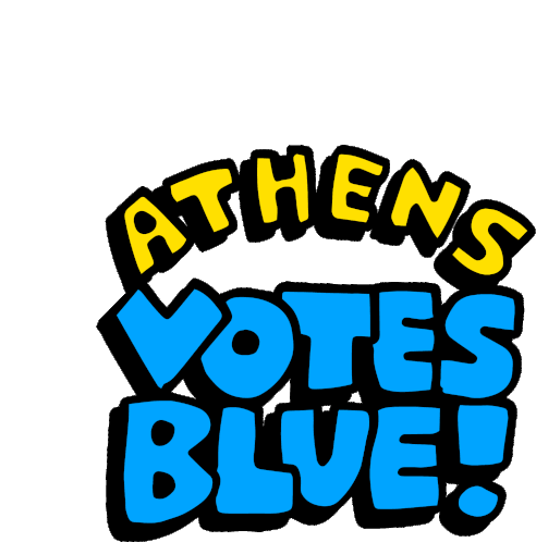 Athens Athens Votes Sticker - Athens Athens Votes Athens Ga Stickers