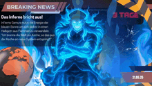 a breaking news advertisement with a picture of a man and the date 21.05.25