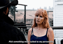 Yellowstone Beth Dutton GIF - Yellowstone Beth Dutton Pick Something More Suited To My Personality GIFs