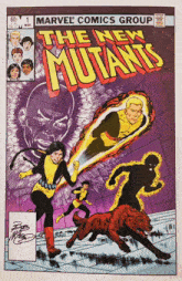 a comic book cover for the new mutants