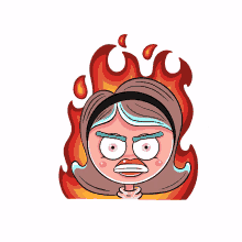 angry fire mad mad face upset