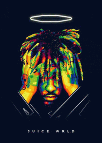 Juice Wrld Wallpaper 4K Black background American rapper 9488