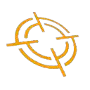 a target icon with a cross in the middle on a white background .