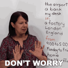 Dont Worry Rebecca GIF - Dont Worry Rebecca Learn English With Rebecca GIFs