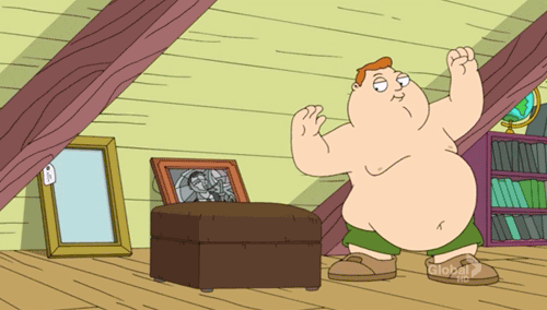 Fat GIF - American Dad Fat Belly - Discover & Share GIFs