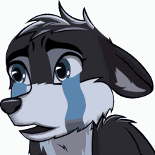 cry wolfie sad crying tears in eyes
