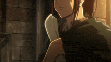 a close up of a person holding a knife in their hand