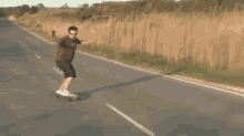 How To Stop On A Longboard GIF