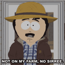 Not On My Farm No Sirree Randy Marsh GIF - Not On My Farm No Sirree Randy Marsh South Park GIFs