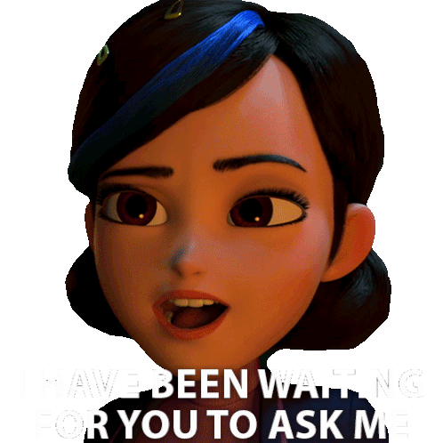 I Have Been Waiting For You To Ask Me Claire Nunez Sticker - I Have Been Waiting For You To Ask Me Claire Nunez Trollhunters Tales Of Arcadia Stickers