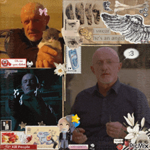 a collage of images with one that says kill people
