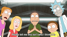 a group of cartoon characters including rick and morty