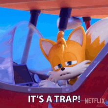 Its A Trap Tails GIF - Its A Trap Tails Sonic Prime GIFs