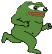 Pepe Pepe The Frog Sticker - Pepe Pepe The Frog Running Stickers
