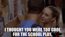Glee Kitty Wilde GIF - Glee Kitty Wilde I Thought You Were Too Cool For The School Play GIFs