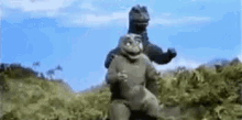 Godzilla Minilla GIF