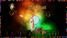 Happy Independent Day 15august GIF - Happy Independent Day 15august Fireworks GIFs