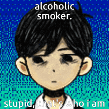 Omori Alcoholic GIF - Omori Alcoholic Smoker GIFs