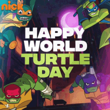Happy World Turtle Day Michelangelo GIF - Happy World Turtle Day Michelangelo Leonardo GIFs