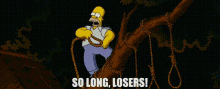 The Simpsons Movie Homer Simpson GIF - The Simpsons Movie Homer Simpson So Long Losers GIFs