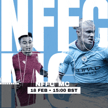 a poster for a soccer game between nfc mc and city fc