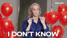 I Dont Know Emily Blunt GIF - I Dont Know Emily Blunt Idk GIFs