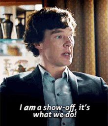Show Off GIF - Show Off Sherlock GIFs