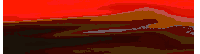 a computer generated image of a sunset with a red and yellow background