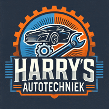 harry 's autotechniek logo with a car and wrench