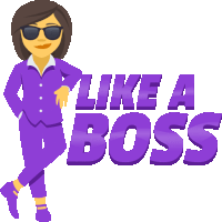 Like A Boss Woman Power Sticker - Like A Boss Woman Power Joypixels Stickers