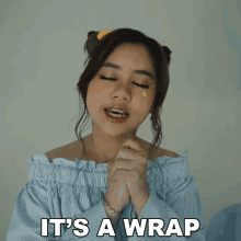 Its A Wrap Ziva Magnolya GIF - Its A Wrap Ziva Magnolya Sudah Selesai GIFs