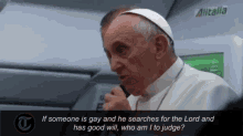 Pope Francis Signalted A Remarkable Shift Towards A Wider Acceptance Of Gays On Monday. GIF