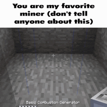 a screenshot of a basic combustion generator in a game
