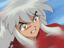 a close up of a cartoon character 's face