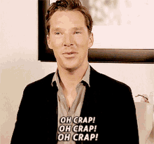Crap Benedict Cumberbatch GIF - Crap Benedict Cumberbatch Oh Crap GIFs