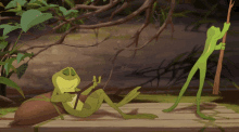 The Princess And The Frog Frog GIF - The Princess And The Frog Frog Paddle GIFs