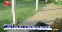 yanchep home damaged in chainsaw rampage woman and a six year old girl were inside at the time news