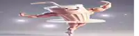 a cartoon character made out of a milkshake is dancing in a tutu .