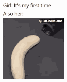 Banana Her First Time GIF