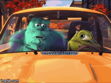Mike New Car Monsters Inc GIF - Mike New Car Monsters Inc Pixar Shorts GIFs