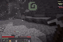 a screenshot of a minecraft game with 19s written on the bottom