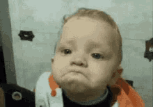 Sad Face Toddler GIF