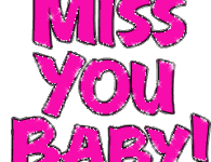 Miss You Baby Glitters Sticker - Miss You Baby Glitters Stickers