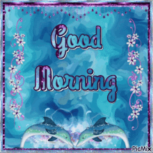 Good Morning Dolphin GIF - Good Morning Dolphin Flower GIFs