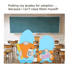 Animated School Gnome High School GIF - Animated School Gnome High School School Meme GIFs